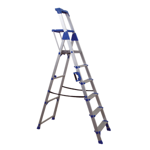 LADDER PROFAL 6 + 1 WITH STAIR 10cm & DOUBLE WIDTH TOP STEP 2.70m 204107-2